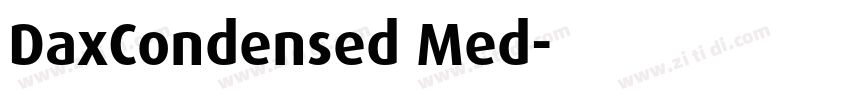 DaxCondensed Med字体转换